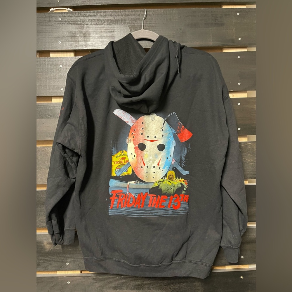 Friday the 13th Zip Up Hoodie. 2XL Adult, NWT.